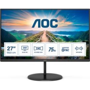 AOC MT IPS LCD WLED 27" Q27V4EA - panel IPS, 2560x1440, HDMI, DP, reproduktory