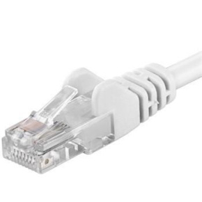 PremiumCord Patch kabel UTP RJ45-RJ45 CAT6 1m bílá