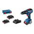 Bosch GSB 18V-50 + 3× GBA 2,0Ah + GAL 18V-20 v L-Case profesionální sada