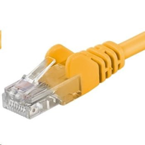 PREMIUMCORD Patch kábel UTP RJ45-RJ45 CAT5e 20m žltý