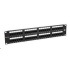 Solarix Patch panel 48 x RJ45 CAT5E UTP 150 MHz čierny 2U SX48-5E-UTP-BK