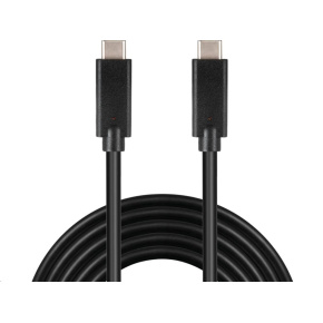 Kábel PREMIUMCORD USB-C ( USB 3.1 generácia 2, 3A, 10Gbit/s ) čierna, 0,5 m