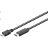 Kábel USB PREMIUMCORD 3.1 konektor C/male - USB 2.0 Micro-B/male, čierna, 0,6 m