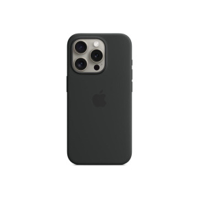 APPLE iPhone 15 Pro Silicone Case with MagSafe - Black