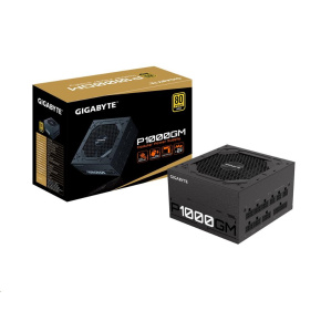 BAZAR - GIGABYTE zdroj P1000GM, 1000W, 80plus gold, modular, 120 mm fan - Po opravě (Komplet)