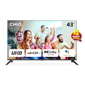 CHiQ U43G7LX TV 43", UHD, smart, Android, Dolby Vision, Frameless