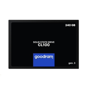 GOODRAM SSD CL100 Gen.3 240 GB SATA III 7 mm, 2,5" (R: 520 MB/s; W 400 MB/s)