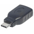 Adaptér Manhattan USB, USB 3.1 Gen 1, USB-C samec na USB-A samica, 5 Gb/s, čierna