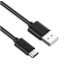 Kábel USB PREMIUMCORD 3.1 C/M - USB 2.0 A/M, rýchlonabíjací prúd 3A, 10 cm, čierna