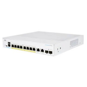 Cisco switch CBS350-8FP-2G-UK (8xGbE,2xGbE/SFP combo,8xPoE+,120W,fanless) - REFRESH