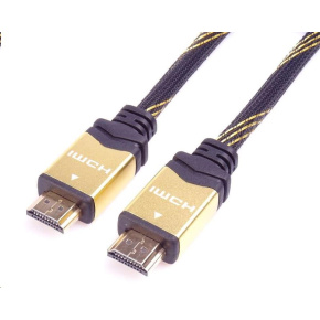 Kábel HDMI PREMIUMCORD 2.0 Vysokorýchlostný + ethernetový kábel HQ, pozlátené konektory, 1 m