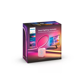 Philips Hue Gradient Lightstrip pro počítače PC 24/27"+ Hue Bridge (Starter kit), LED pásek 15 W, 700 lm