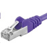 PREMIUMCORD Patch kábel CAT6a S-FTP, RJ45-RJ45, AWG 26/7 5m fialový