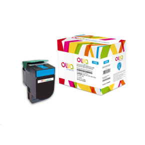 OWA Armor toner pre LEXMARK C540, 543, 544, 546, X543, X544, X546, X548, 2000 strán, C540H1CG, modrá/cyan