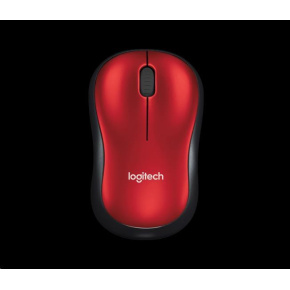 Logitech Wireless Mouse M185, red